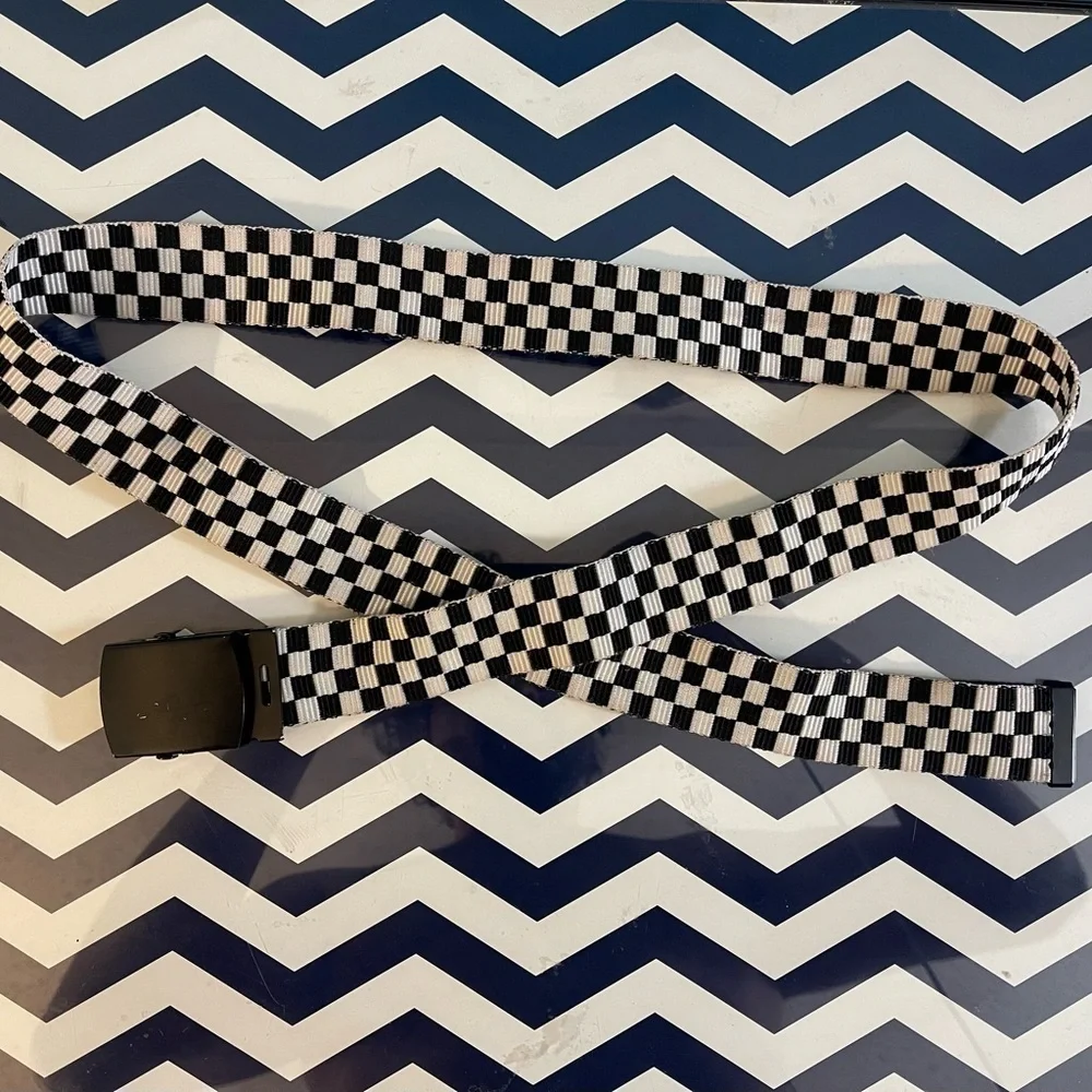 UNISEX Checkered Belt